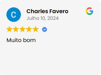 Avaliação de cliente no Google: muito bom