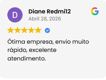 Avaliação de cliente no Google: ótima empresa, envio rápido e excelente atendimento